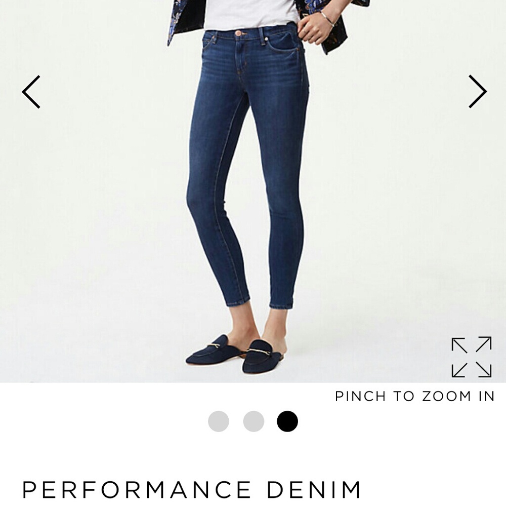 Loft performance legging denim..brand new size 8